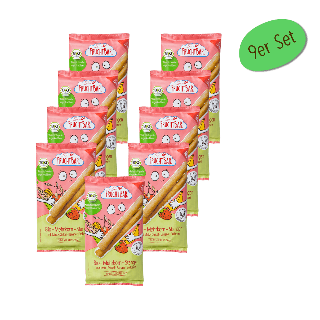 Bio Mehrkorn Stangen - 9er Pack