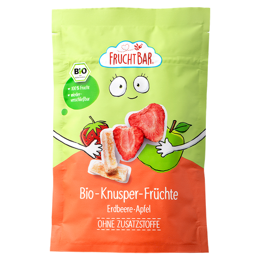 Bio Knusper Früchte Apfel-Erdbeere - Vorderseite