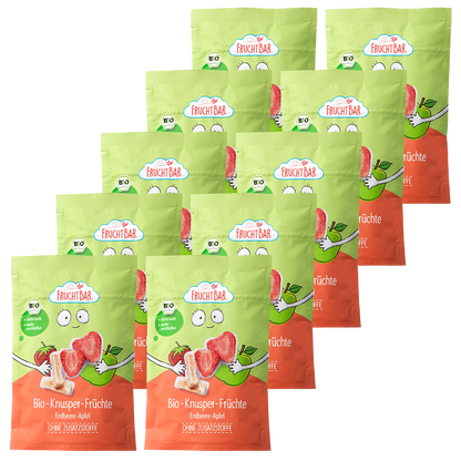 Bio Knusper Früchte Erdbeere, Apfel
