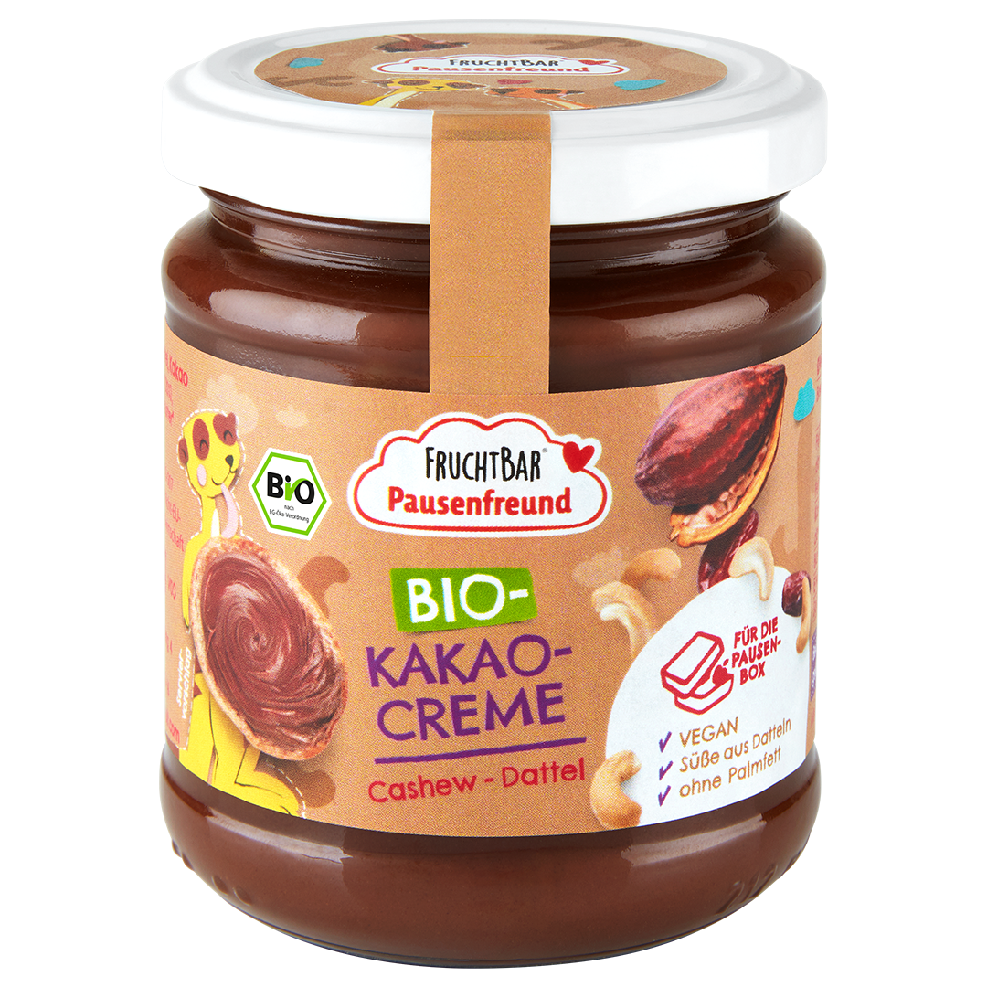 FruchtBar Bio Kakao Creme - Aufstrich für Kinder im Glas