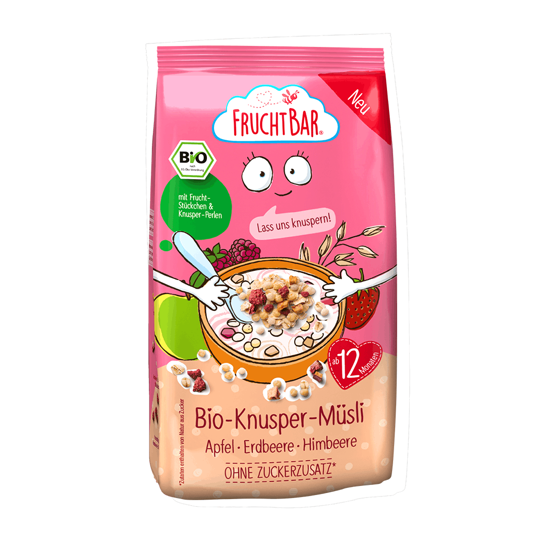 Bio Knusper Müsli - Einzelstück - Vorderseite