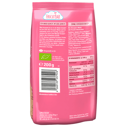 Bio Knusper Müsli - Einzelstück - Rückseite