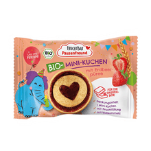 Bio Mini Kuchen-Fruchtbar Pausenfreund-Einzelstück-Vorderseite