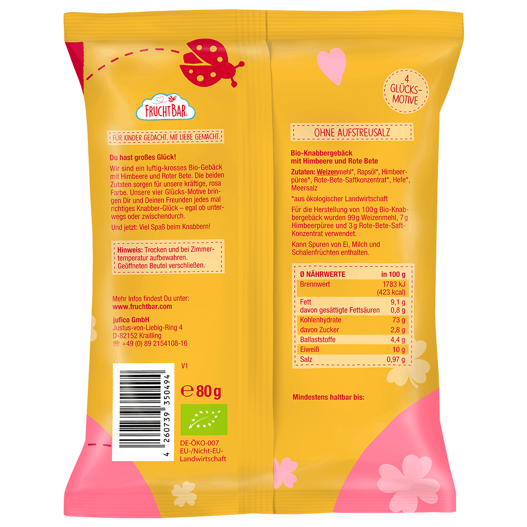 Bio Knabber Glück-FruchBar-Einzelstück-Rückseite
