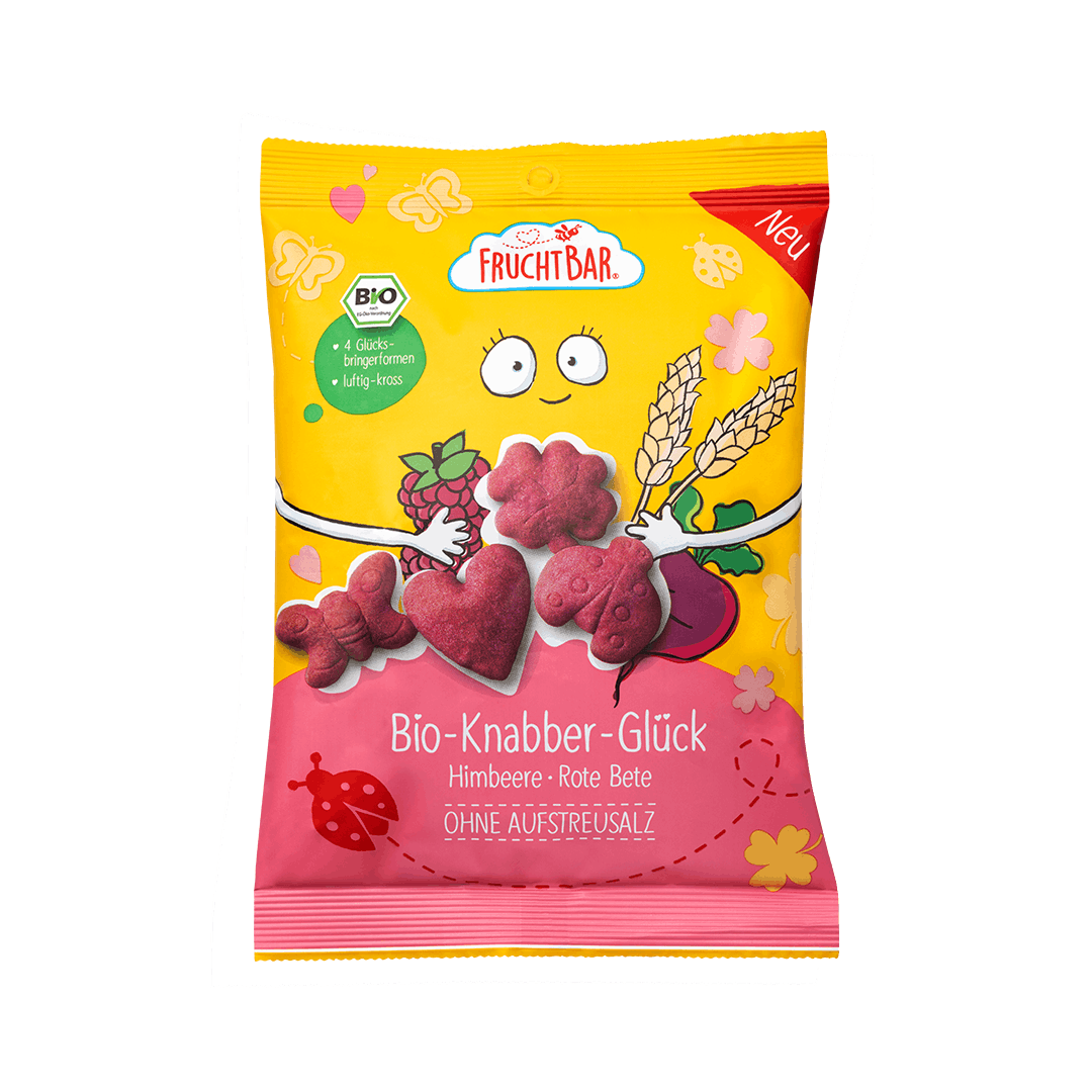 Bio Knabber Glück-FruchBar-Einzelstück-Vorderseite