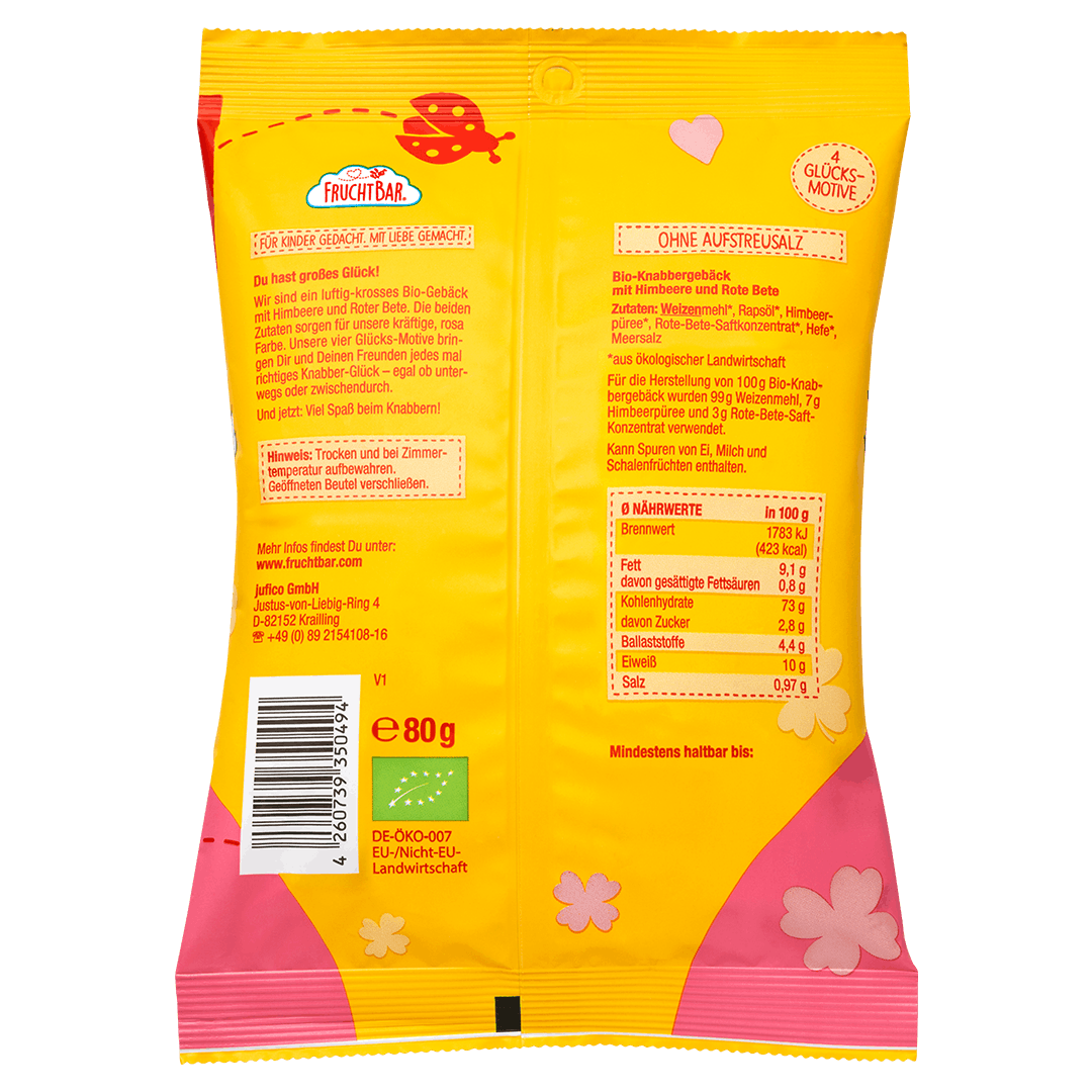 Bio Knabber Glück-FruchBar-Einzelstück-Rückseite
