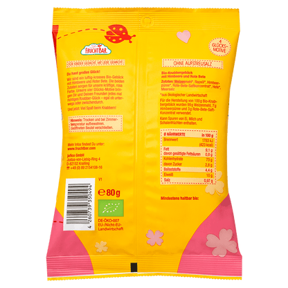 Bio Knabber Glück-FruchBar-Einzelstück-Rückseite