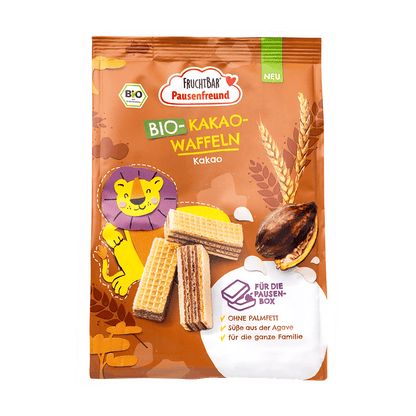 Bio Kakao Waffeln-Fruchtbar Pausenfreund-Einzelstück-Vorderseite