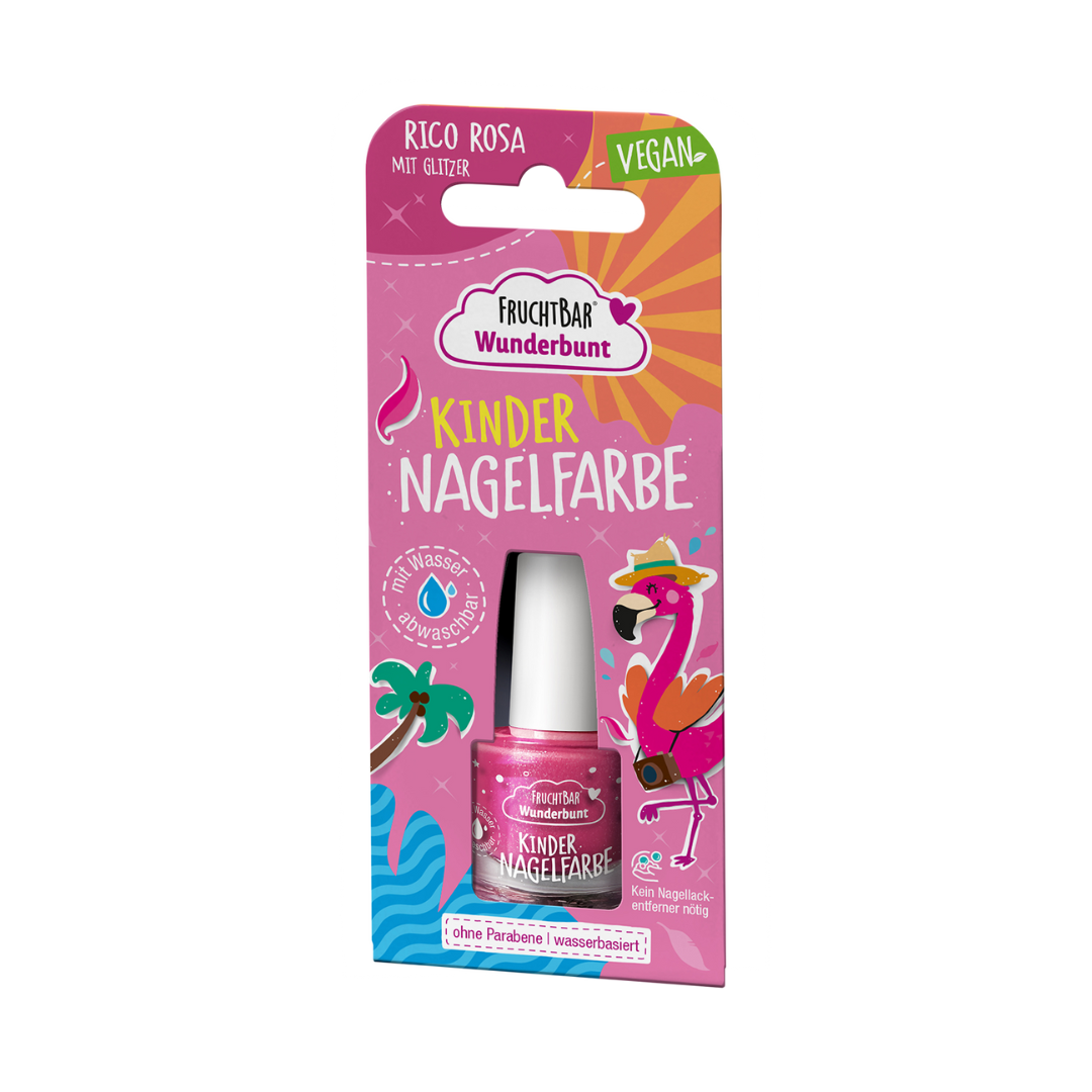 Wunderbunt Set - Nagelfarbe Rico Rosa - Einzelstück - Vorderseite