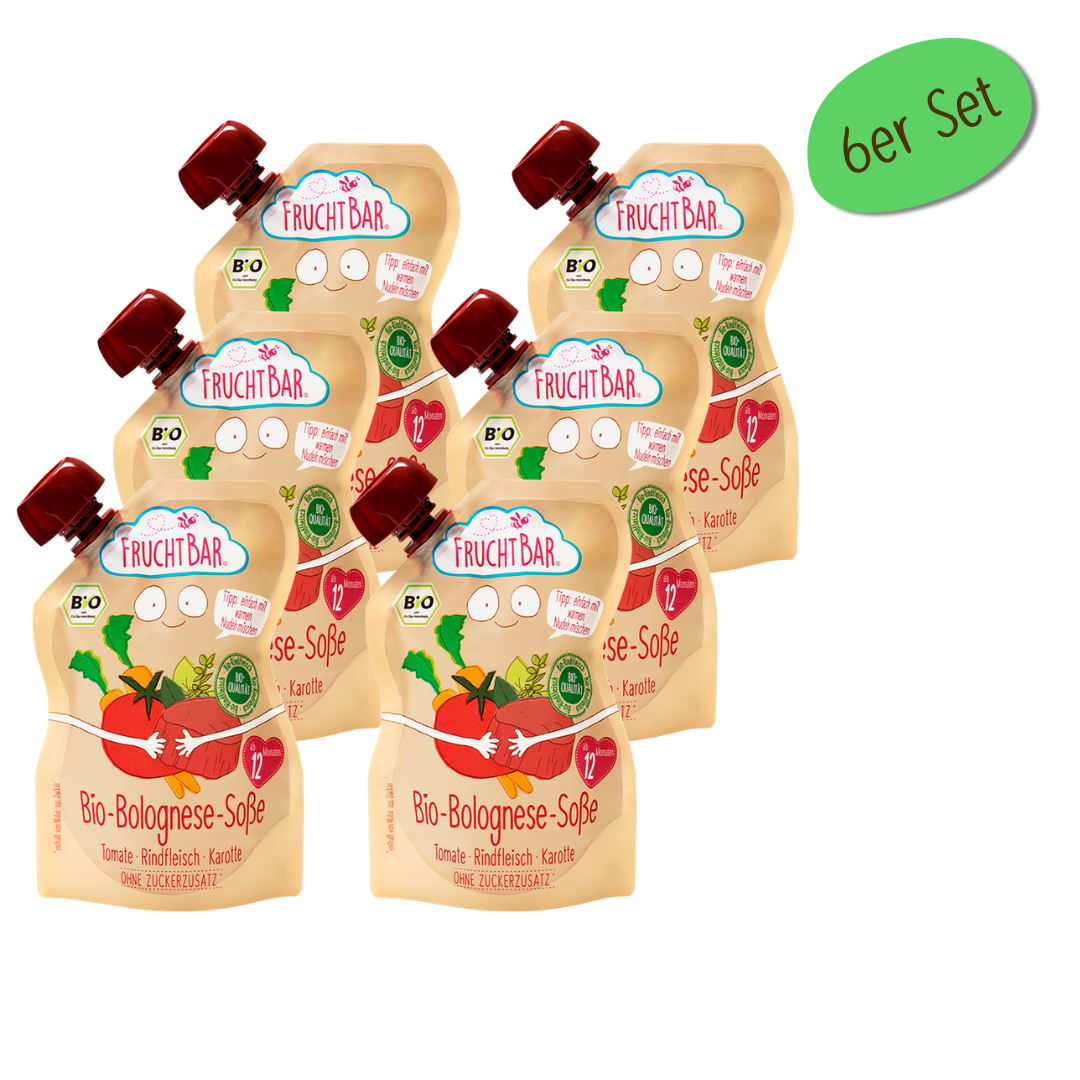 Bio Bolognese Soße  - FruchtBar - 6er Vorratspack - Vorderseite