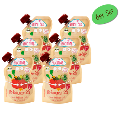 Bio Bolognese Soße  - FruchtBar - 6er Vorratspack - Vorderseite