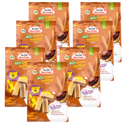 Bio Kakao Waffeln-Fruchtbar Pausenfreund-Vorratspack-Vorderseite