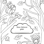 FruchtBar Ausmalbild Herbarium Vorschaubild